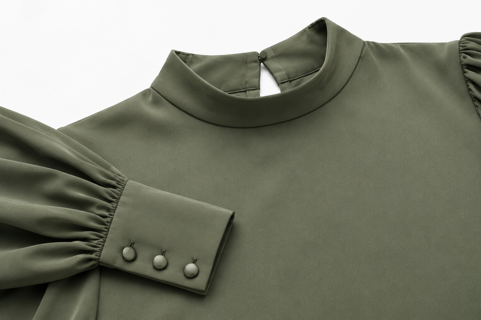 Ensemble Élégant 2 Pièces – Col Assorti avec la Jupe Plissée