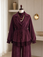 Ensemble Prestige 2 Pièces – Veste ajustable à Taille  & Pantalon Large